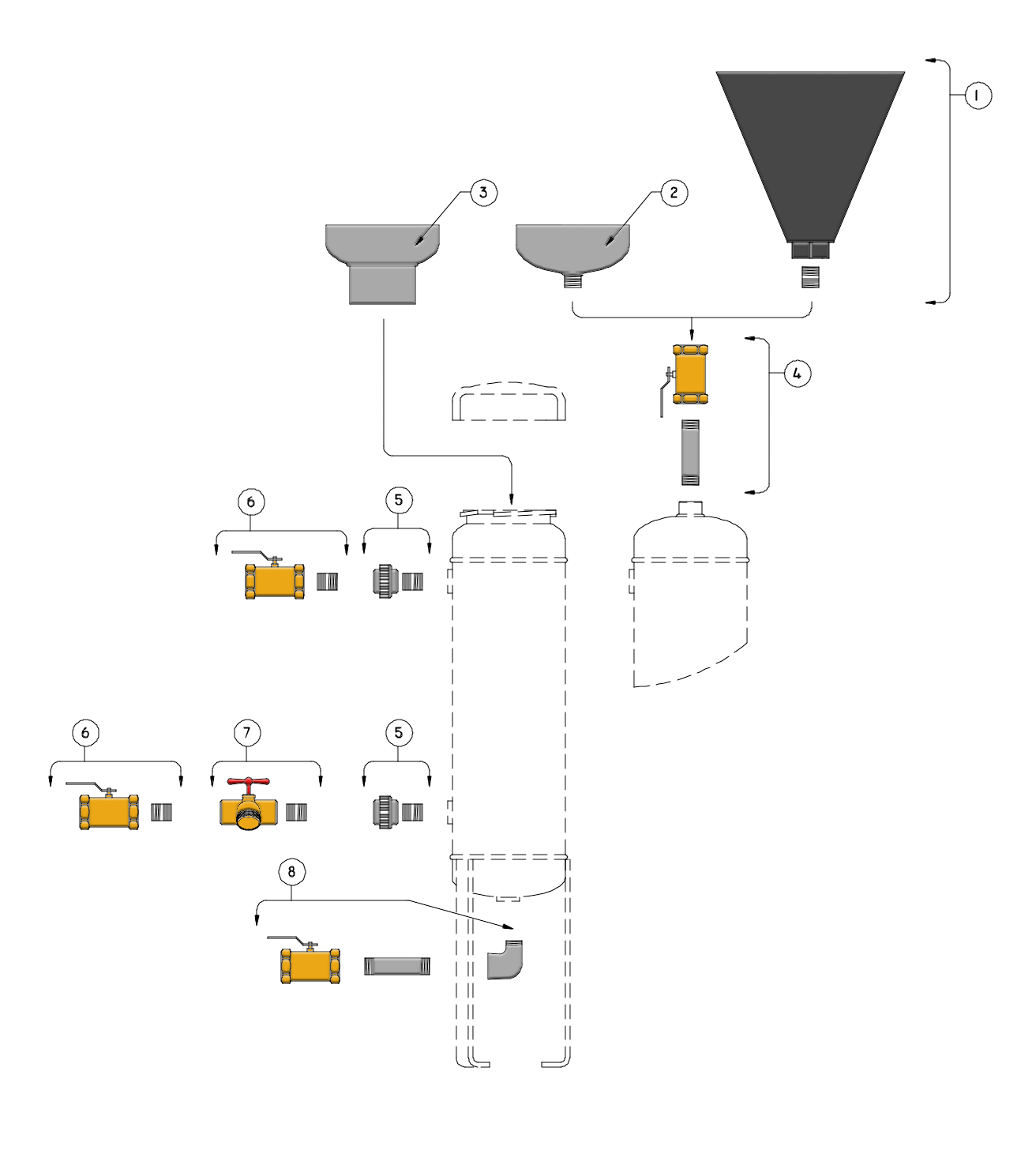 J.L. Wingert F2HD Flat Bottom 25 Micron Filter Bypass Feeder